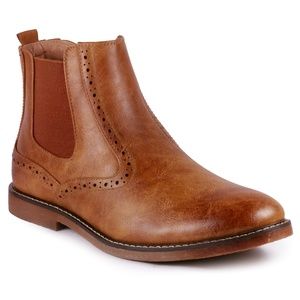 Metrocharm MC139 Tan Slip On Chelsea Boot